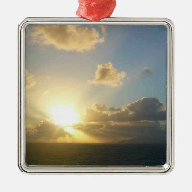 Sunrise over San Juan II Puerto Rico Metal Ornament (Front)