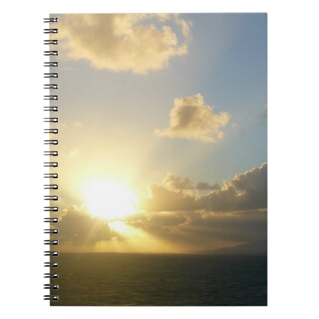 Sunrise over San Juan II Puerto Rico Notebook (Front)