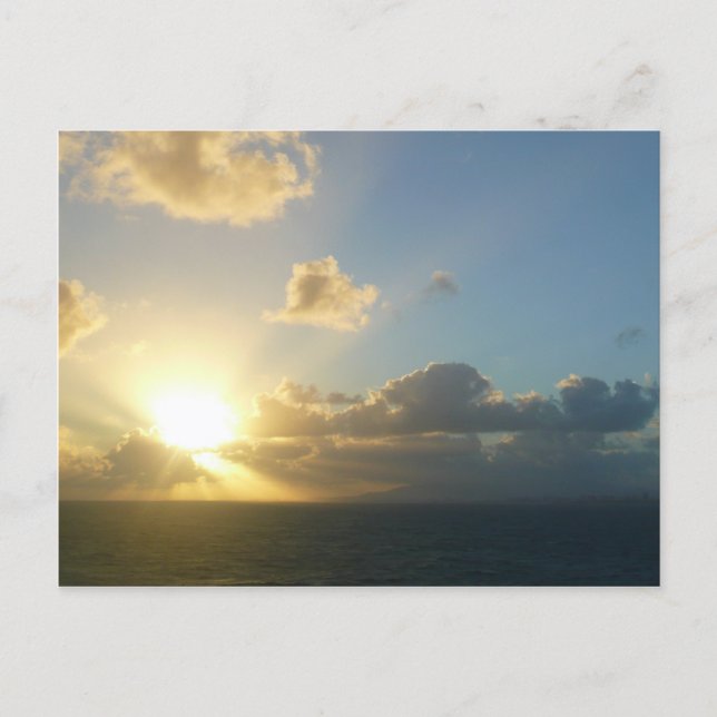 Sunrise over San Juan II Puerto Rico Postcard (Front)