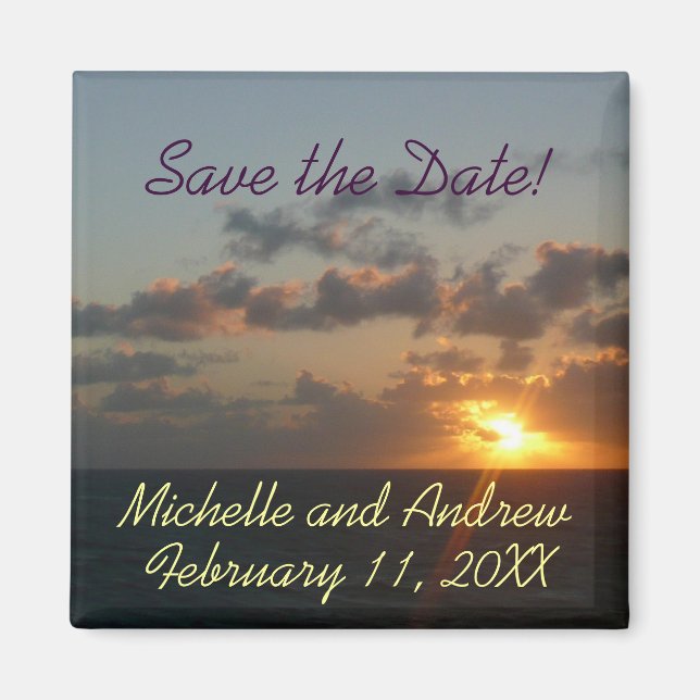 Sunrise over San Juan Save the Date Magnet (Front)