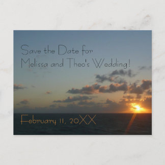 Sunrise over San Juan Save the Date Postcard