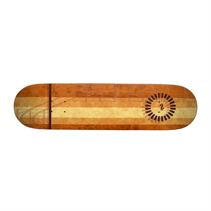 Sunrise over Sand Skateboard