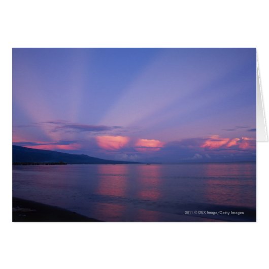 Sunrise over sea cards (Front Horizontal)