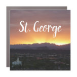 Sunrise over St. George Car Magnet