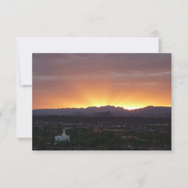 Sunrise over St. George Utah Landscape (Front)
