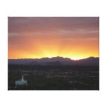 Sunrise over St. George Utah Landscape Canvas Print
