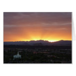 Sunrise over St. George Utah Landscape Card