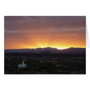 Sunrise over St. George Utah Landscape Cards