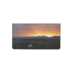 Sunrise over St. George Utah Landscape Checkbook Cover