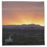 Sunrise over St. George Utah Landscape Cloth Napkin