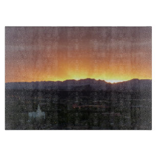 Sunrise over St. George Utah Landscape Cutting Board