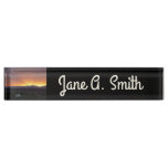 Sunrise over St. George Utah Landscape Desk Name Plate