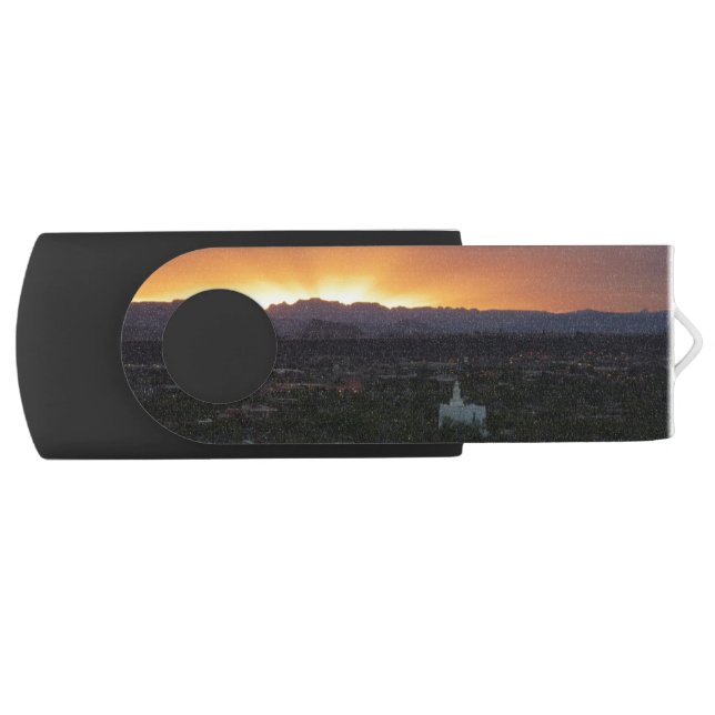 Sunrise over St. George Utah Landscape Flash Drive (Front)