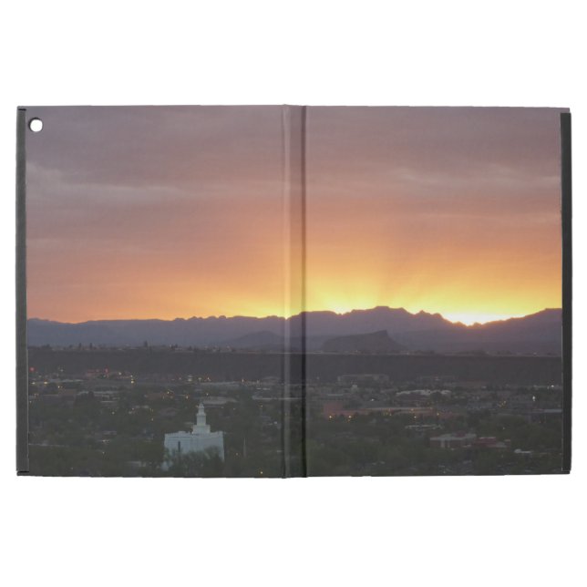 Sunrise over St. George Utah Landscape iPad Pro 12.9" Case (Outside)