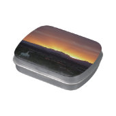 Sunrise over St. George Utah Landscape Jelly Belly Candy Tin (Side)
