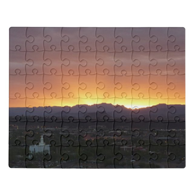 Sunrise over St. George Utah Landscape Jigsaw Puzzle (Puzzle Horizontal)