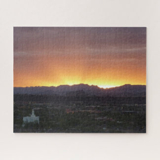 Sunrise over St. George Utah Landscape Jigsaw Puzzle