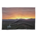 Sunrise over St. George Utah Landscape Kitchen Towel