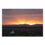 Sunrise over St. George Utah Landscape Photo Print