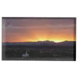 Sunrise over St. George Utah Landscape Place Card Holder