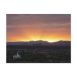 Sunrise over St. George Utah Landscape Postcard