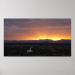 Sunrise over St. George Utah Landscape Poster