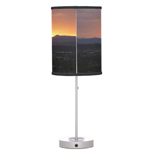 Sunrise over St. George Utah Landscape Table Lamp (Back)