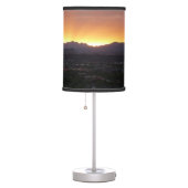 Sunrise over St. George Utah Landscape Table Lamp (Right)