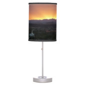 Sunrise over St. George Utah Landscape Table Lamp (Front)