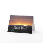 Sunrise over St. George Utah Landscape Thank You Card