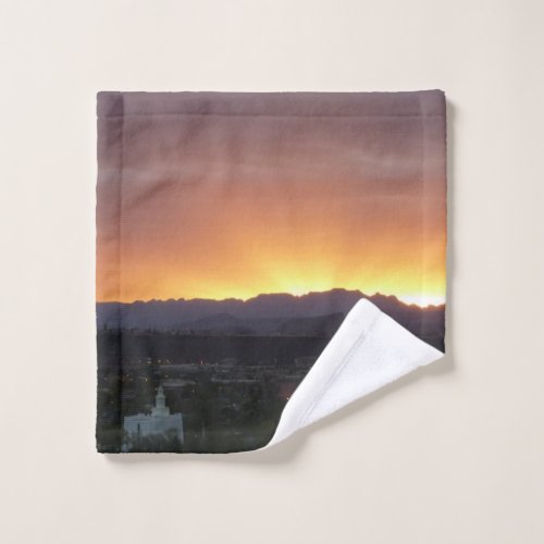 Sunrise over St George Utah Landscape Wash Cloth