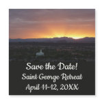 Sunrise over St. George Utah Save the Date