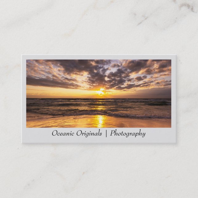 Sunrise Over Surfers Paradise Business Card (Front)