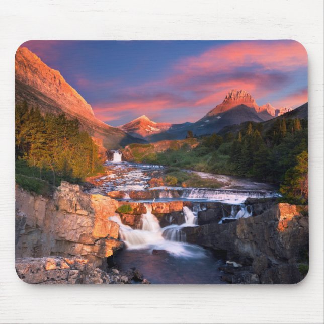 Sunrise over Swiftcurrent Creek Mouse Pad (Front)