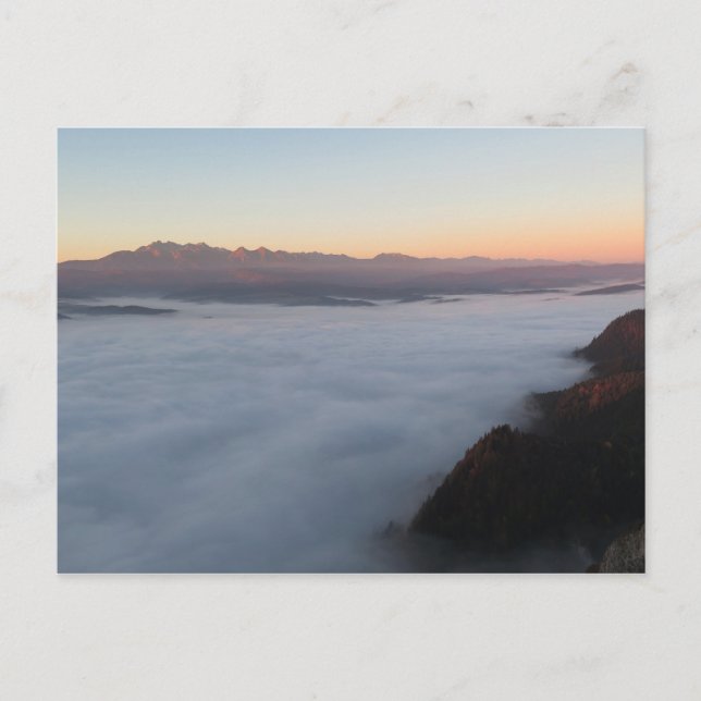 Sunrise over Tatras Postcard (Front)
