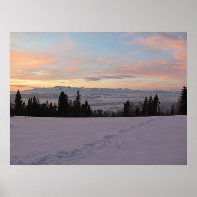 Sunrise over Tatras Poster (Front)