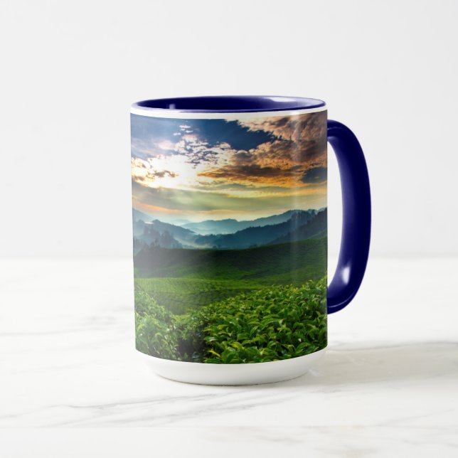 Sunrise over Tea Farm Mug (Front Right)