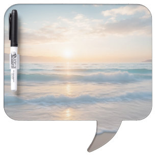 Sunrise Over The Beach Dry Erase Board