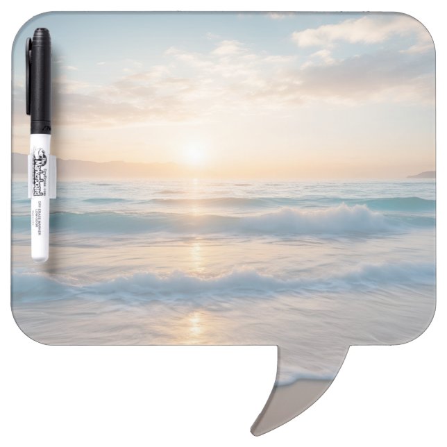 Sunrise Over The Beach Dry Erase Board (Front)