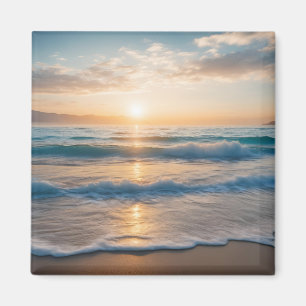 Sunrise Over the Beach Magnet