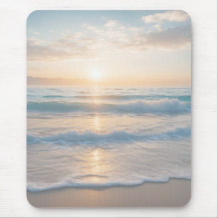 Sunrise Over The Beach Mouse Pad