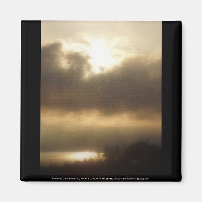 Sunrise over the Columbia River #1 Magnet (Front)