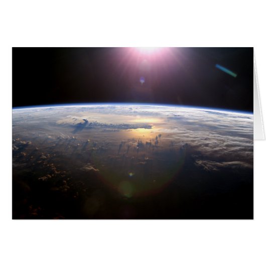Sunrise over the Earth Cards (Front Horizontal)