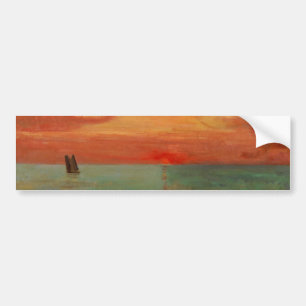 Sunrise over the Eastern Sea (Asian Art) (Takeji) Bumper Sticker