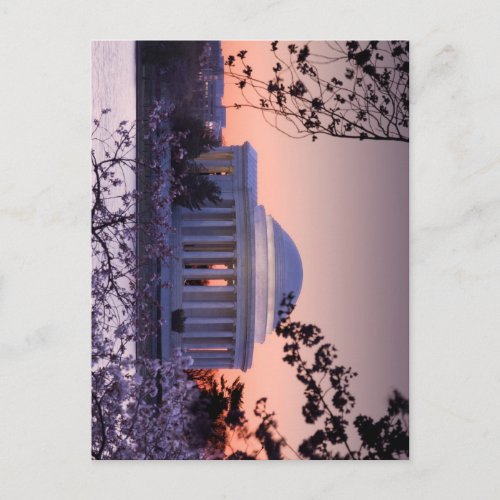 Sunrise over the Jefferson Memorial in DC Postcard