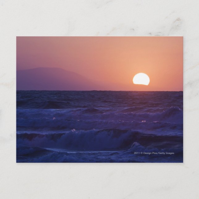 Sunrise Over The Malaga Bay Postcard (Front)
