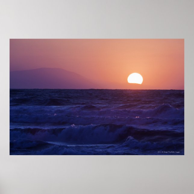 Sunrise Over The Malaga Bay Poster (Front)