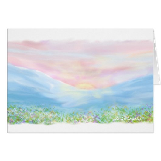 sunrise over the mountains - original artwork (Front Horizontal)