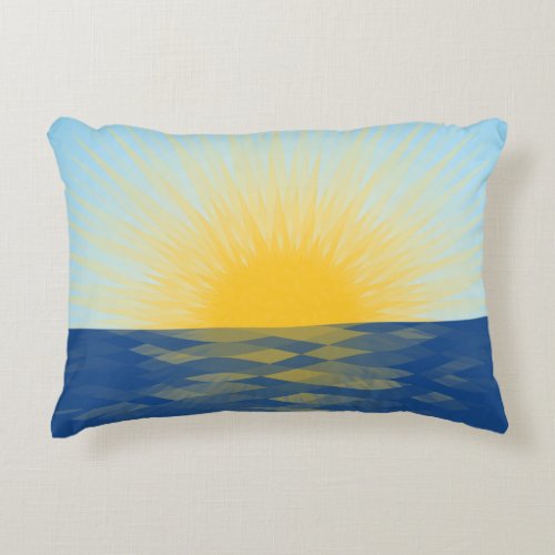 Sunrise over the Ocean New Beginnings Accent Pillow