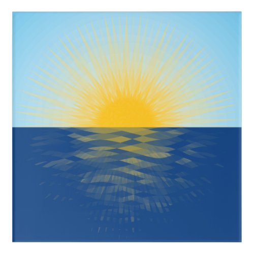 Sunrise over the Ocean New Beginnings Acrylic Print